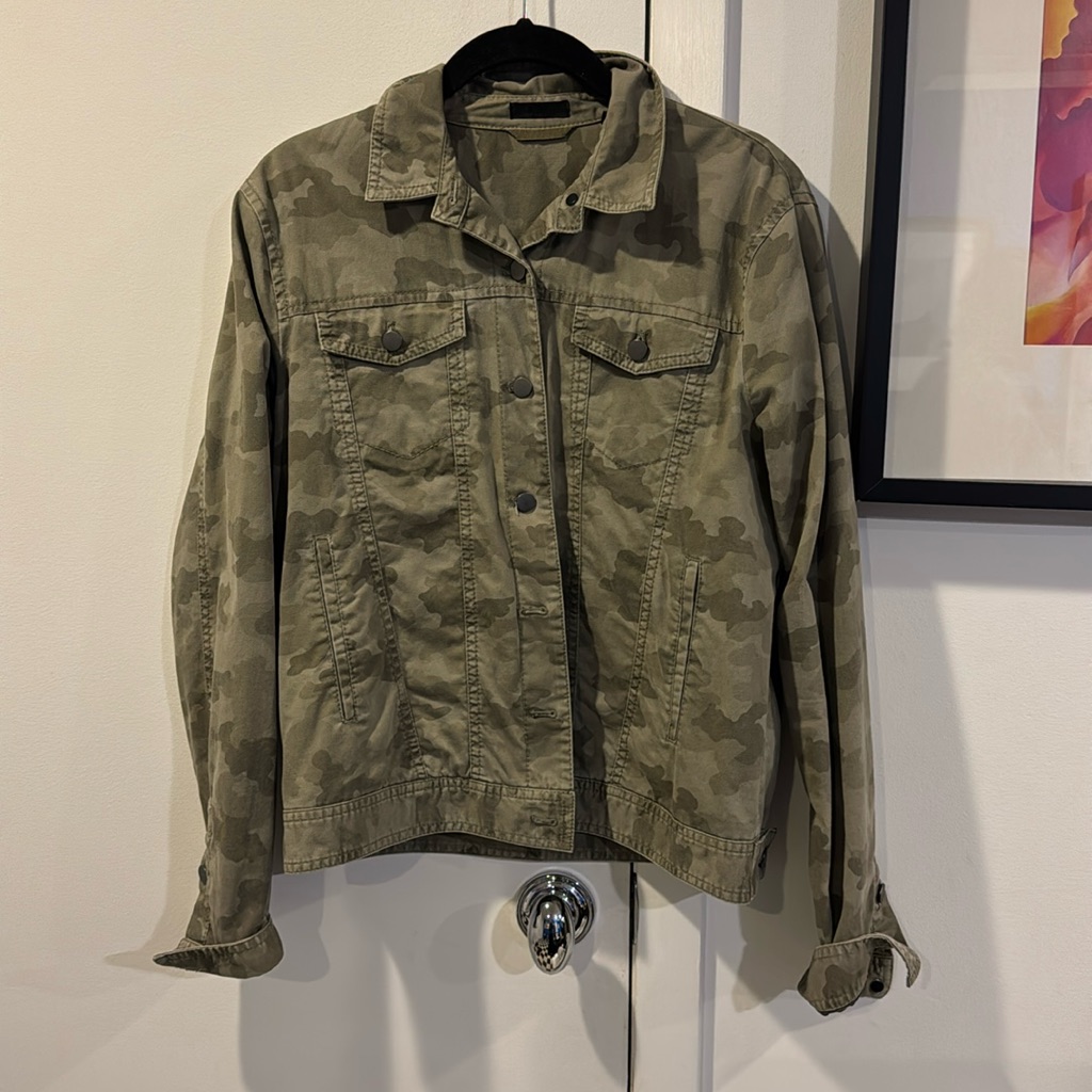 Green Camo Utility Atm Jacket